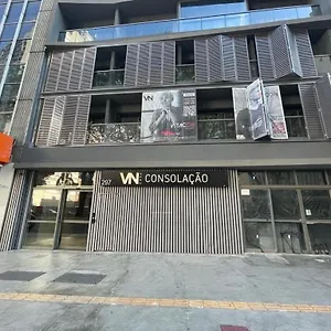 Apartamento Consolacao Grey Box - De Luxo No Centro - Ar Condicionado - Cama Queen - Maquina De Lavar - Prox Metro- Cozinha Completa - Wifi 500mbps - 7 Andar, São Paulo